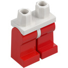 LEGO Wit Minifiguur Heupen met Rood Poten (73200 / 88584)