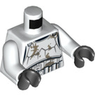 LEGO Wit Minifigure Torso Clone Trooper Armor met Dirt Stains (973 / 76382)