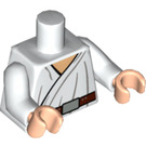 LEGO Biały Minifigurka Tułów Luke Skywalker Biały Tunic (76382 / 88585)