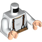LEGO Wit Monica Geller Minifig Torso (973 / 76382)
