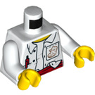 LEGO White Monkie Kid (Scared) Minifig Torso (973 / 76382)