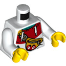 LEGO Wit Monkie Kid - Tourist Minifig Torso (973 / 76382)