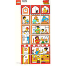 LEGO White Mosaic Picture Puzzle Card Town from Set 9221