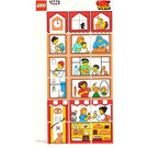 LEGO blanc Mosaic Picture Puzzle Card Town from Set 9221