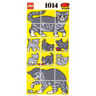 LEGO White Mosaic Puzzle Card Cat