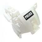 LEGO White Motorcycle Fairing with Police Sticker (52035)