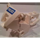 LEGO Wit Motorfiets Fairing met 'Politie' Sticker (52035)