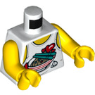 LEGO Weiß Mr. Tang Minifig Torso (973 / 76382)