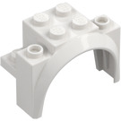 LEGO Blanc Garde-boue Brique 2 x 4 x 2.3 avec Tall Roue Arche (18974)