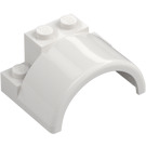 LEGO White Mudguard Brick 3 x 4 x 1.3 (1846)