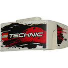 LEGO White Mudguard Panel 3 Right with 'TECHNIC' Sticker (61070)
