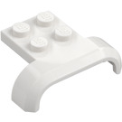 LEGO White Mudguard Plate 2 x 2 with Shallow Wheel Arch (28326)