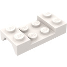 LEGO Weiß Kotflügel Platte 2 x 4 mit Bogen ohne Loch (3788)