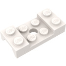 LEGO White Mudguard Plate 2 x 4 with Arches with Hole (60212)