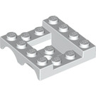 LEGO blanc Garde-boue Véhicule Base 4 x 4 x 1.3 (24151)