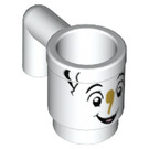 LEGO White Mug with Chip Potts Face (3899 / 26718)