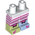 LEGO Weiß N -POP Girl Minifigure Hüften und Beine (3815 / 34651)