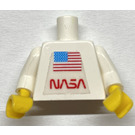 LEGO Weiß NASA Astronaut mit Torso Aufkleber Torso (973)