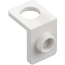 LEGO White Neck Bracket with Stud with Thicker Back Wall (28974)