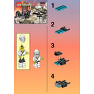 LEGO White Ninja's Tank 3076 Instructies