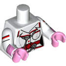 LEGO blanc Nurse Harley Quinn Minifig Torse (973 / 88585)