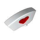 LEGO White Nurse Hat with Red Heart (29906)