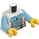 LEGO Vit Ocean Explorer - Flytväst Minifigur Kropp (973 / 76382)