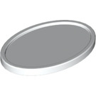 LEGO Hvit Oval Serving Tray (11252)