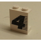 LEGO Panel 1 x 2 x 2 with '4' without Side Supports, Solid Studs (4864)