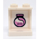 LEGO blanc Panneau 1 x 2 x 2 avec Jam Pot Autocollant avec supports latéraux, tenons creux (6268)