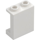 LEGO Vit Panel 1 x 2 x 2 med sidostöd, ihåliga knoppar (35378 / 87552)