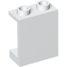 LEGO Hvit Panel 1 x 2 x 2 uten sidestøtter, hule knotter (4864 / 6268)