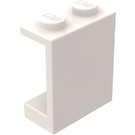 LEGO White Panel 1 x 2 x 2 without Side Supports, Solid Studs (4864)