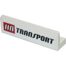 LEGO Wit Paneel 1 x 4 met Afgeronde hoeken met 'HA TRANSPORT' Sticker (15207 / 30413)