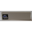 LEGO White Panel 1 x 4 with Rounded Corners with World Racers Logo (Right) Sticker (15207)