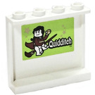LEGO White Panel 1 x 4 x 3 with Harry Potter on Broom and Quidditch Sticker with Side Supports, Hollow Studs (35323)