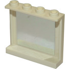 LEGO blanc Panneau 1 x 4 x 3 avec mirror inside Autocollant avec supports latéraux, tenons creux (60581)