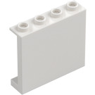 LEGO Hvit Panel 1 x 4 x 3 med sidestøtter, hule knotter (35323 / 60581)