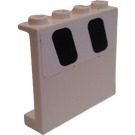 LEGO White Panel 1 x 4 x 3 with Two Windows (Right) Sticker with Side Supports, Hollow Studs (60581)