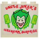 LEGO White Panel 1 x 4 x 3 with Uncle Joker's Ice Cream Surprise Sticker without Side Supports, Hollow Studs (4215)