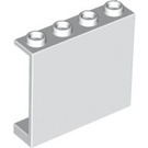 LEGO White Panel 1 x 4 x 3 without Side Supports, Hollow Studs (4215 / 30007)