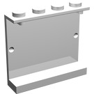 LEGO White Panel 1 x 4 x 3 without Side Supports, Solid Studs (4215)