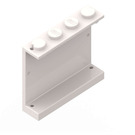 LEGO blanc Panneau 1 x 4 x 3 sans supports latéraux, tenons pleins (4215)