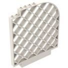 LEGO White Panel 12 x 1 x 12 Lattice Wall with Curved Top  (6166)