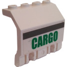 LEGO Weiß Panel 2 x 4 x 2 mit Hinges mit Cargo Aufkleber (44572)