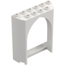 LEGO Hvit Panel 2 x 6 x 6.5 med Bue (35565)