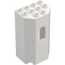 LEGO White Panel 3 x 4 x 6 Turret Wall with Window (30246)