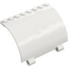 LEGO White Panel 5 x 8 x 3.3 Curved with Axle Holes (76798)