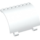 LEGO White Panel 5 x 8 x 3.3 Curved with Axle Holes (76798)