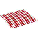 LEGO White Picnic Blanket Square 10 x 10 with Red Checks (16280 / 700086)